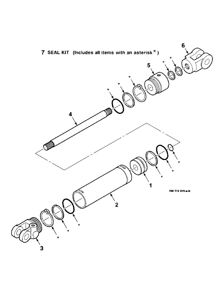 Схема запчастей Case IH 8340 - (8-10) - HYDRAULIC CYLINDER MASTER, LEFT, 2-3/4" DIAMETER X 8" STROKE, S/N CFH0041988 & LATER (35) - HYDRAULIC SYSTEMS