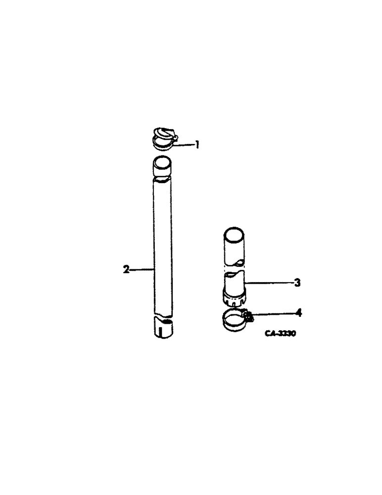 Схема запчастей Case IH 1466 - (12-22) - POWER, CHROME PLATED EXHAUST PIPE ATTACHMENT, 1066 AND 1466 TRACTORS Power