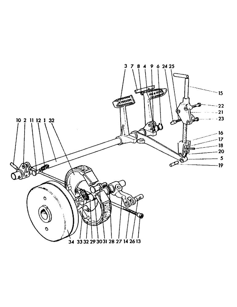 Схема запчастей Case IH 780 - (082) - FOOT AND HAND BRAKES, AGRICULTURAL TRACTORS (5.1) - BRAKES