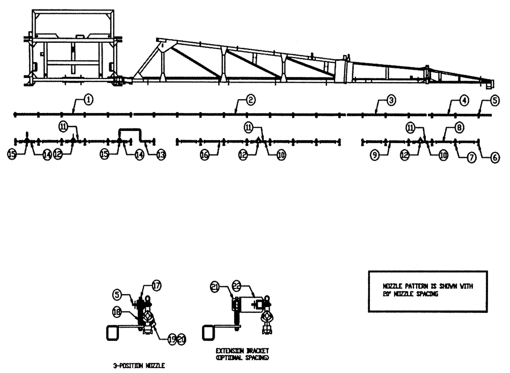 Схема запчастей Case IH PATRIOT NT - (08-003) - LIQUID PLUMBING - 40 - 60 Liquid Plumbing