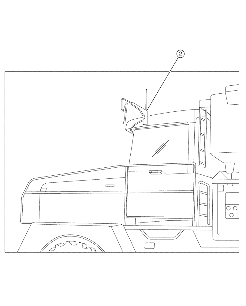 Схема запчастей Case IH FLX4375 - (01-023[02]) - CAB EXTERIOR - HORN & ANTENNA (10) - CAB