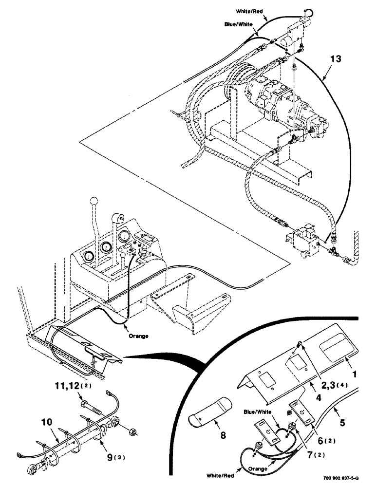 Схема запчастей Case IH 8830 - (9-070) - ADAPTER KIT ASSEMBLY, REEL LIFT ELECTRICAL, TRACTOR, HK60617, 8830 ADAPTER KIT COMPLETE (58) - ATTACHMENTS/HEADERS