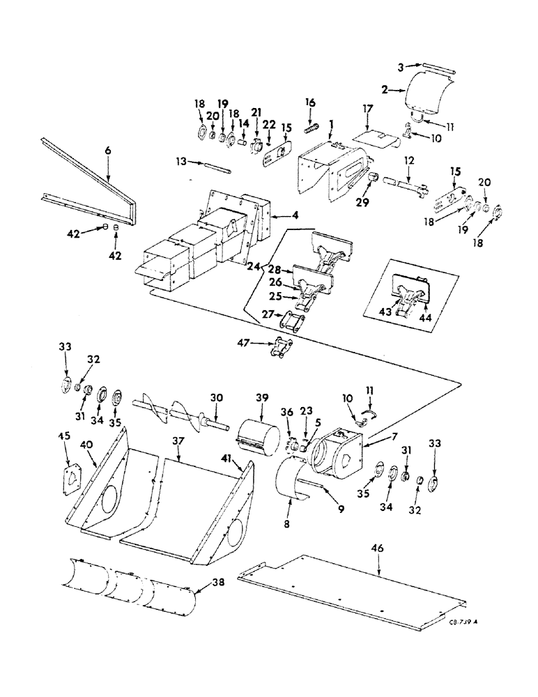 Схема запчастей Case IH 914 - (25-02) - ELEVATORS, GRAIN ELEVATOR Elevators
