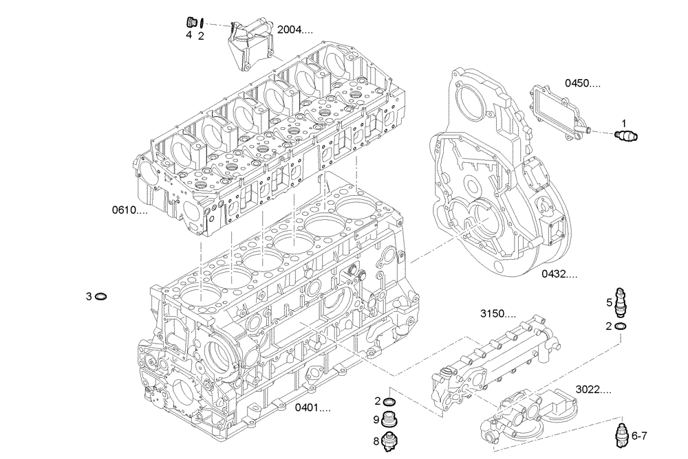 Схема запчастей Case IH F3AE0684D B005 - (1712.016) - SENSORS 