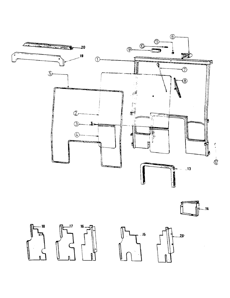 Схема запчастей Case IH 433 - (10) - COMPLETE FRONT PANEL (09) - CHASSIS