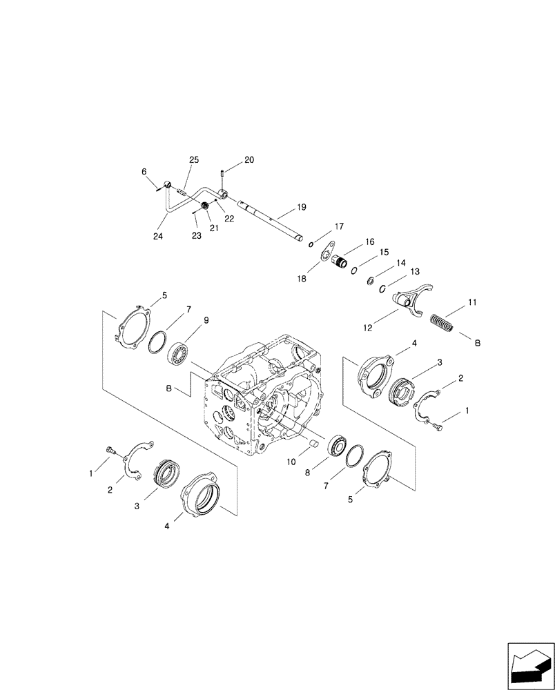 Схема запчастей Case IH FARMALL 40B - (27.106.02) - DIFF-LOCK - 16X16 (27) - REAR AXLE SYSTEM