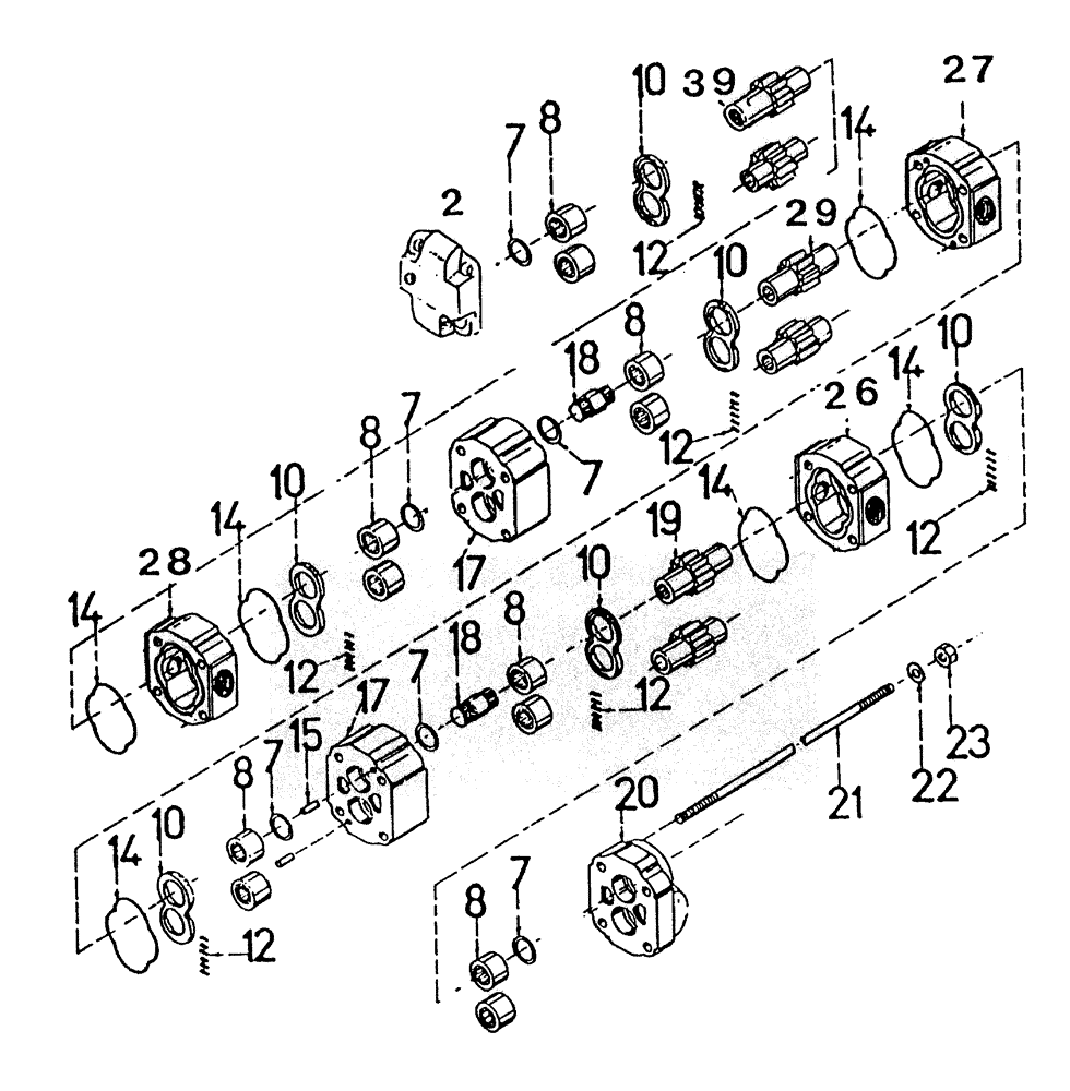 Схема запчастей Case IH 7700 - (B03-45) - FLOW DIVIDER Hydraulic Components & Circuits