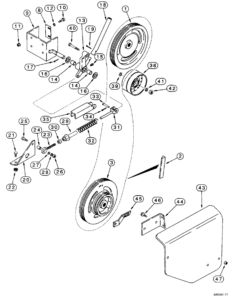 Схема запчастей Case IH 2188 - (9F-08) - STRAW CHOPPER, DRIVE (19) - STRAW SPREADER & CHOPPER