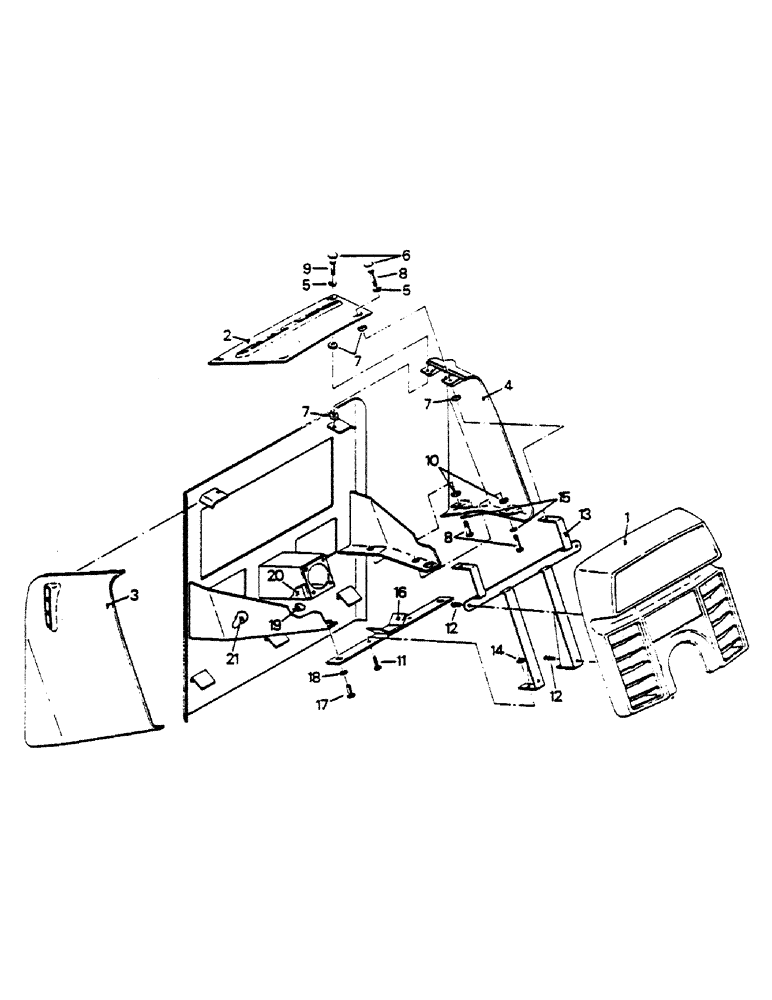 Схема запчастей Case IH 9170 - (01-28) - DASH MOUNTING (10) - CAB