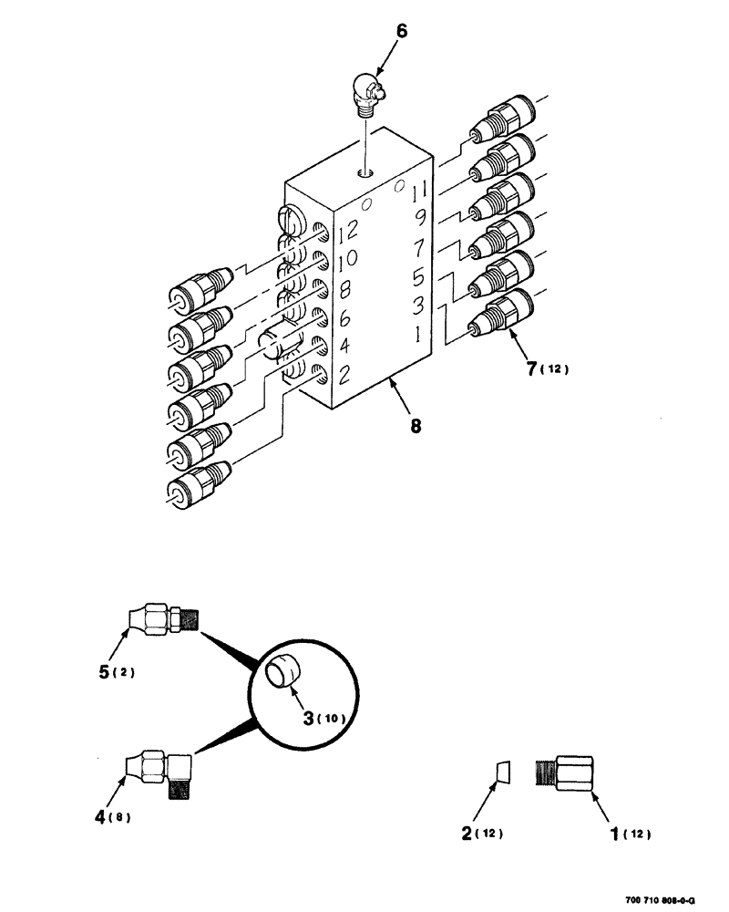 Схема запчастей Case IH 8575 - (10-036) - LUBE SYSTEM KIT, 700710808 LUBE SYSTEM KIT COMPLETE Accumulator