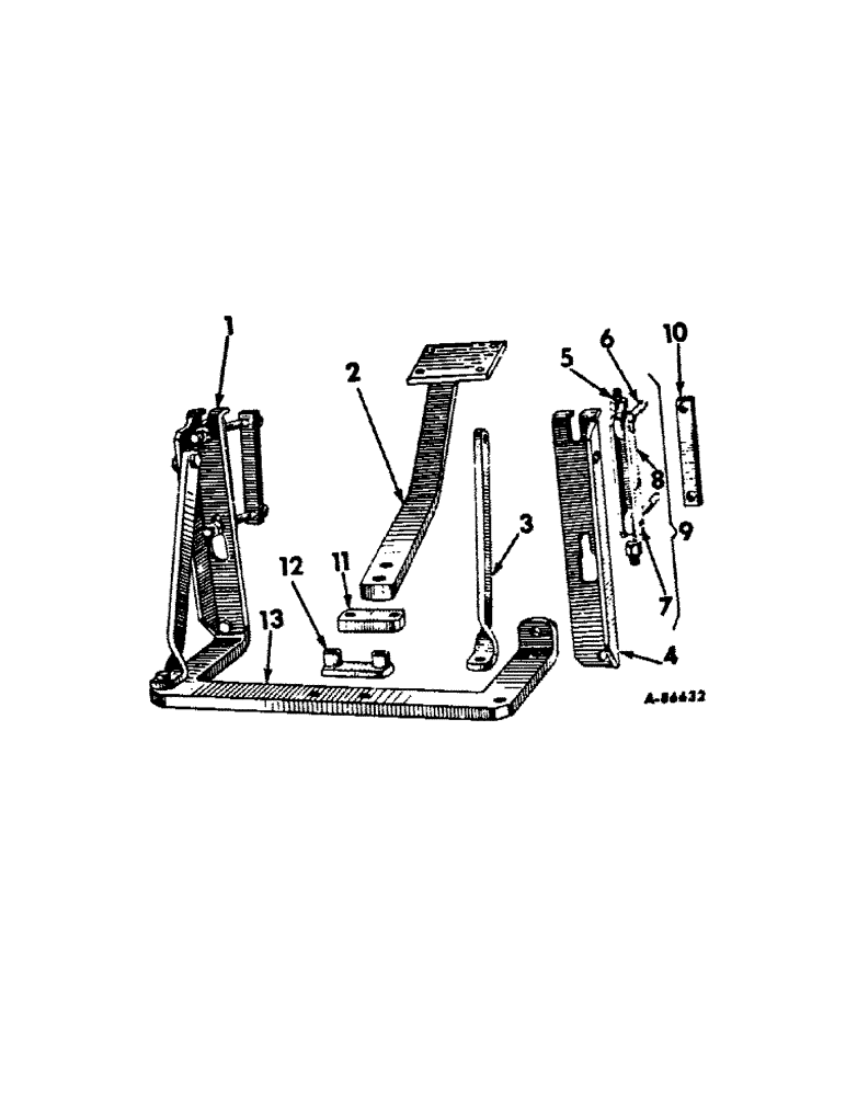 Схема запчастей Case IH 656 - (K-03[A]) - DRAWBARS AND HITCHES, QUICK ATTACHABLE DRAWBAR, FARMALL HI-CLEAR TRACTORS Drawbars & Hitches