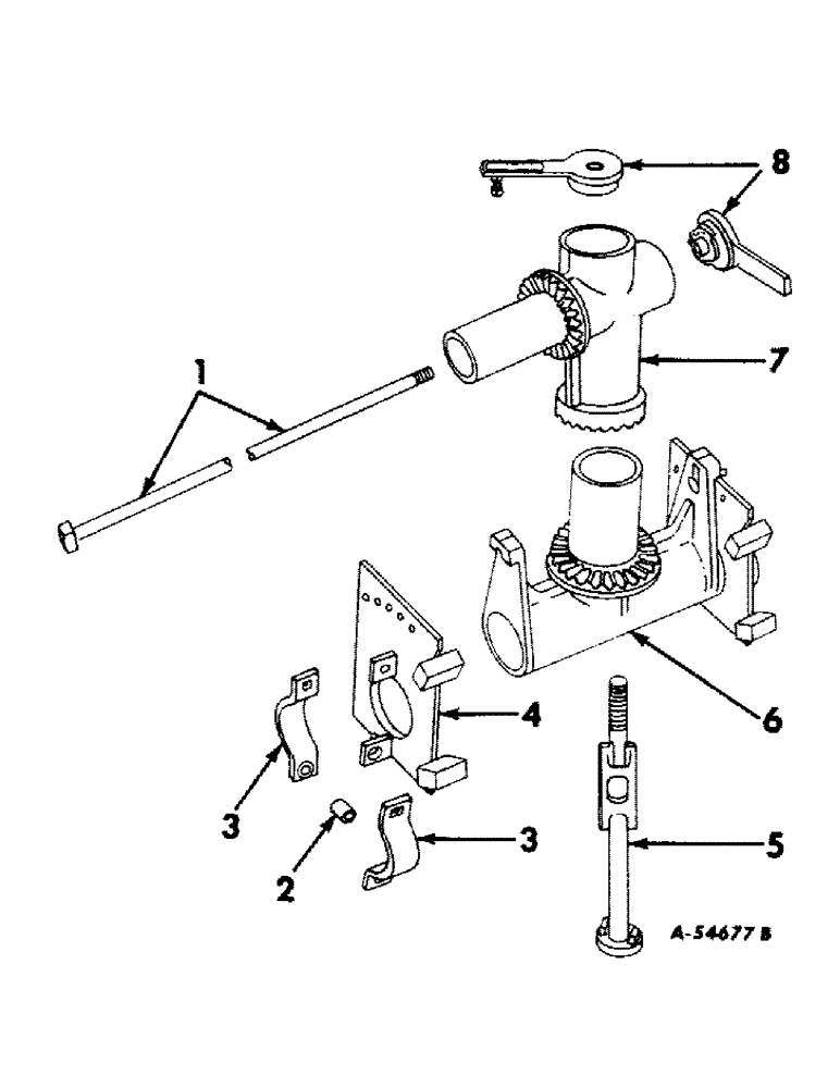 Схема запчастей Case IH 1 - (D-3) - BASIC MACHINE FRAMES - ONE BACKFILL BLADE 