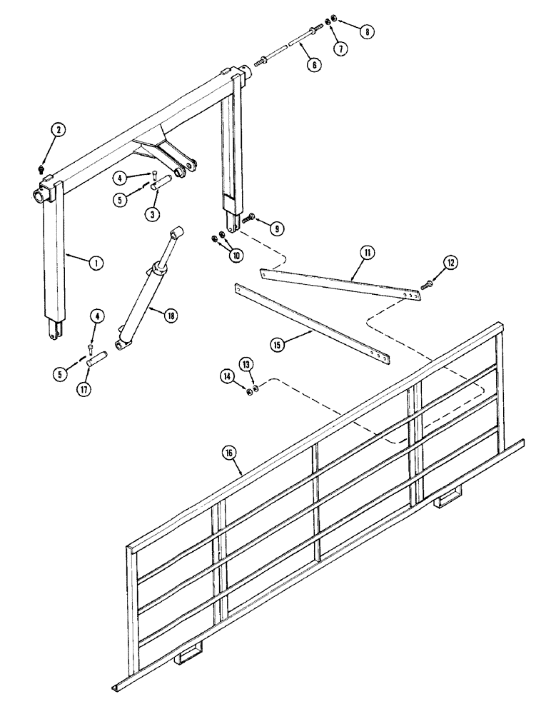 Схема запчастей Case IH 90 - (22) - HAY STACKER, PUSH OFF ASSEMBLY (82) - FRONT LOADER & BUCKET