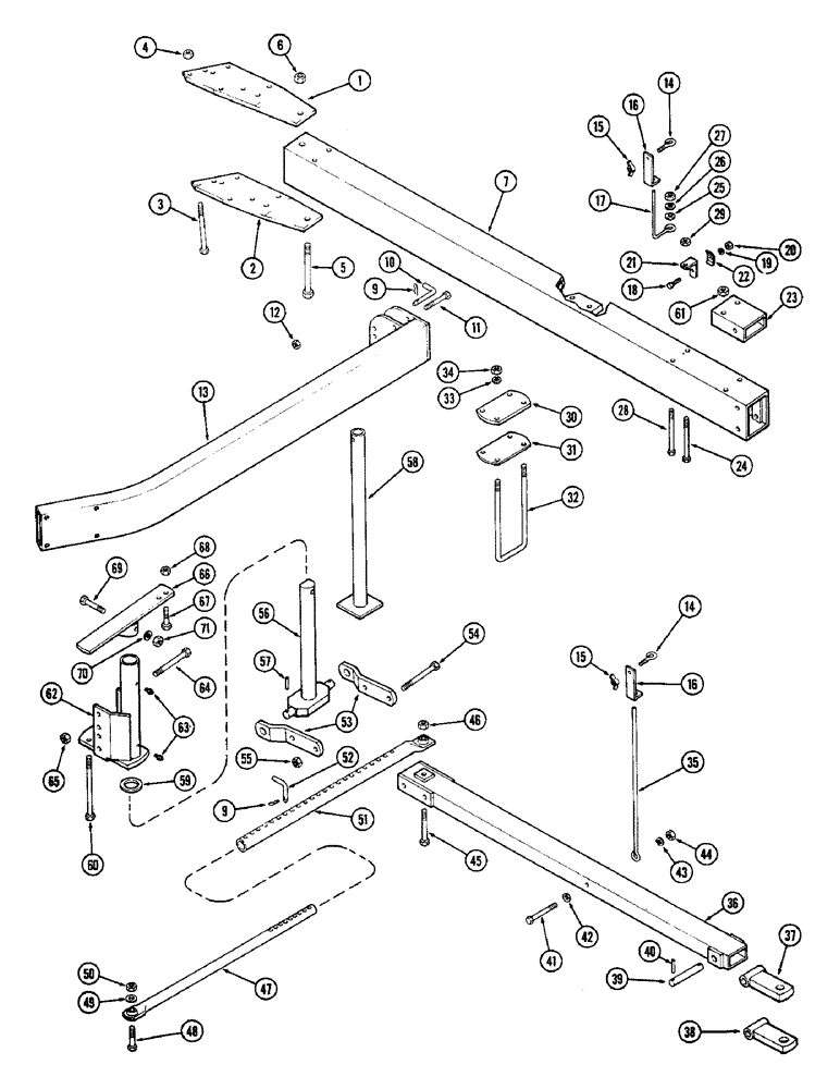 Схема запчастей Case IH 700-SERIES - (02) - HITCH AND DRAWBAR 
