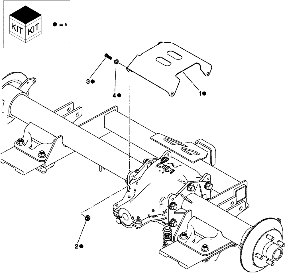 Схема запчастей Case IH SCOUT XL - (88.106.02) - DIA KIT, REAR DIFFERENTIAL ROCK GUARD (88) - ACCESSORIES