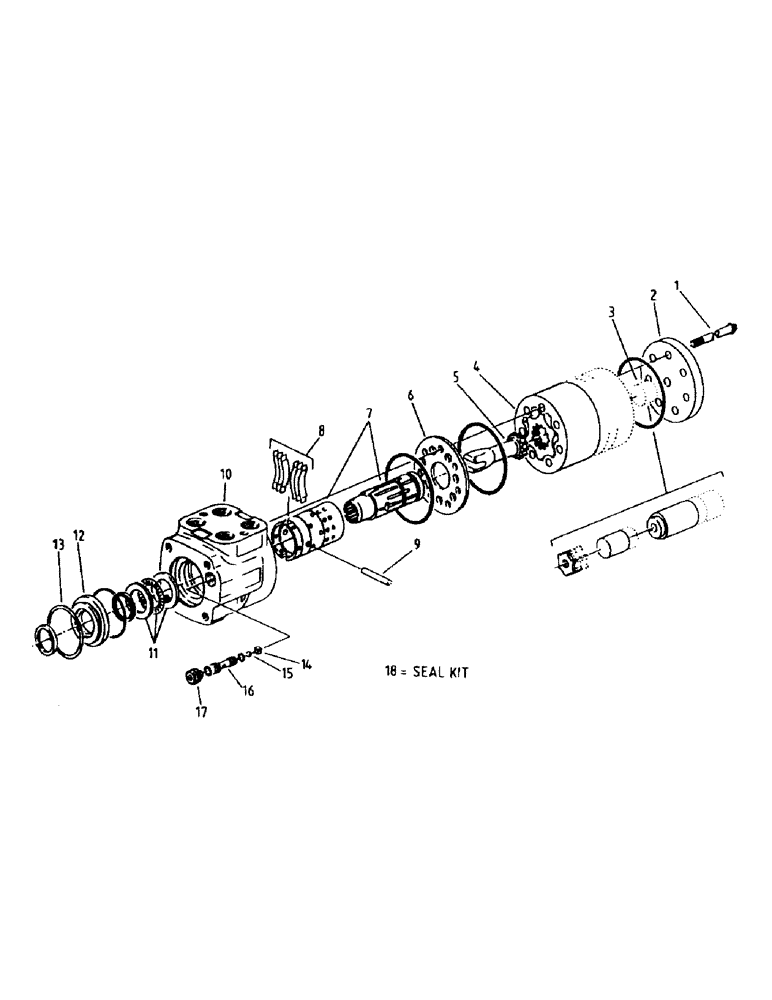 Схема запчастей Case IH 7700 - (B03-11) - HYDRAULIC MOTOR, ORBITROL CHAR-LYNN, 22.6 CUBIC INCH Hydraulic Components & Circuits