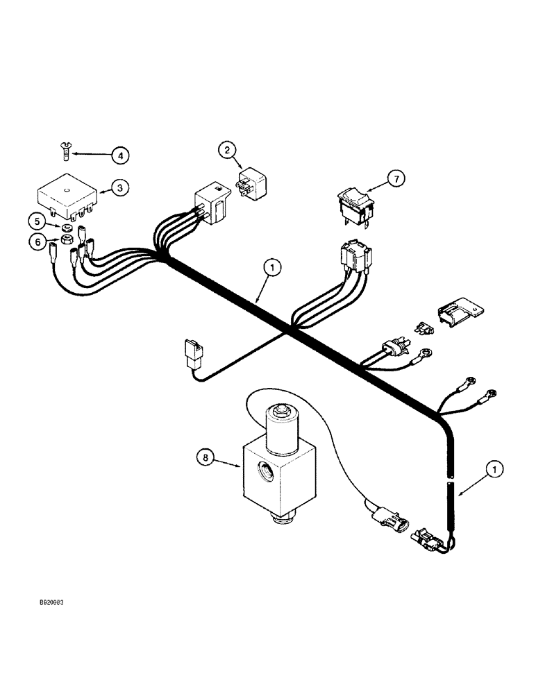 Схема запчастей Case IH 2022 - (4-24) - BAR LUBRICATION HARNESS (06) - ELECTRICAL SYSTEMS