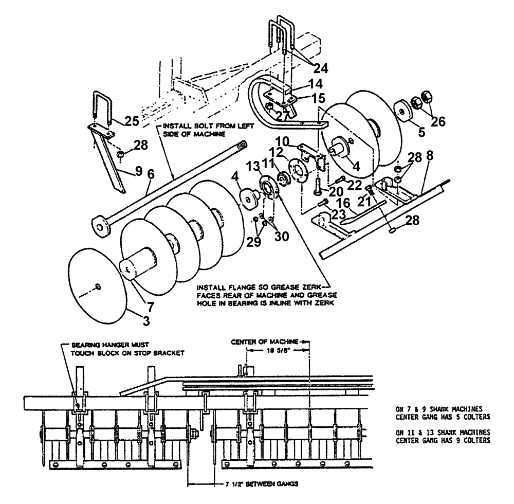 Схема запчастей Case IH 6750 - (75.200.01) - GANG COULTERS (09) - CHASSIS/ATTACHMENTS