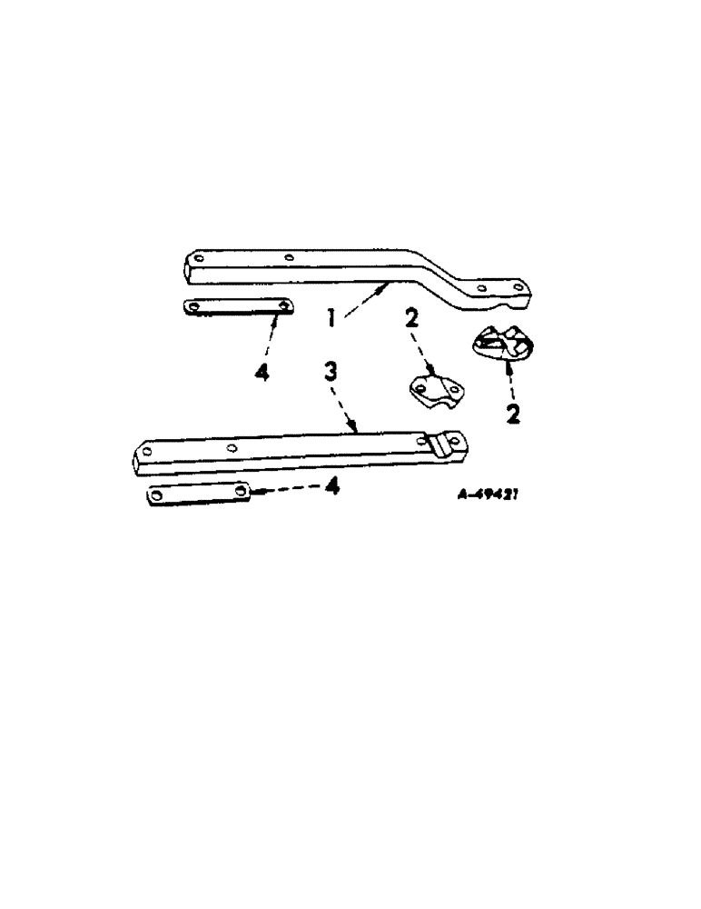 Схема запчастей Case IH 210 - (N-04) - COLTER SHANK SUPPORT BAR, ONE PER FURROW 