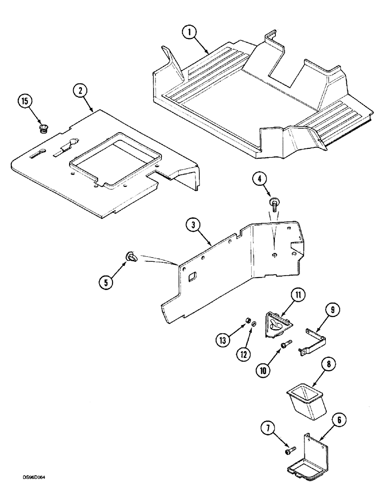 Схема запчастей Case IH 5150 - (9E-10) - CAB INTERIOR (09) - CHASSIS/ATTACHMENTS