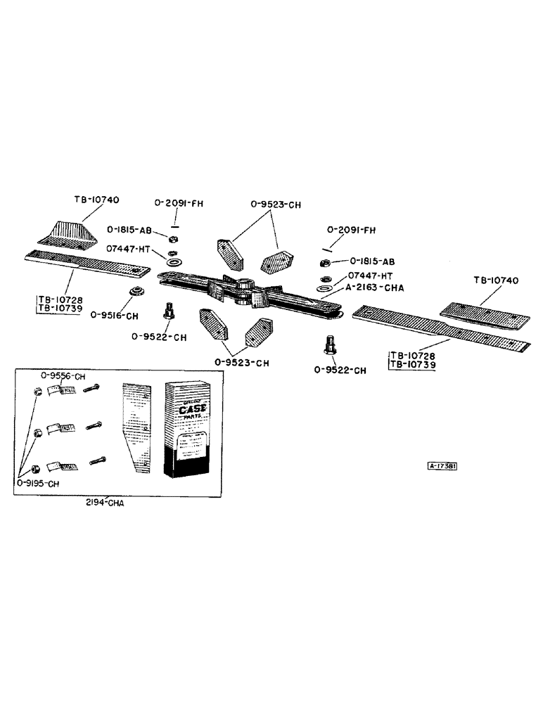 Схема запчастей Case IH 604 - (014) - 2 BLADE ROTOR ASSEMBLY 