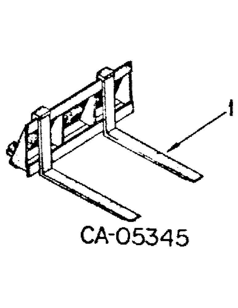 Схема запчастей Case IH 4120 - (17-4) - MOUNTED EQUIPMENT, PALLET FORK ATTACHMENTS (05) - SUPERSTRUCTURE