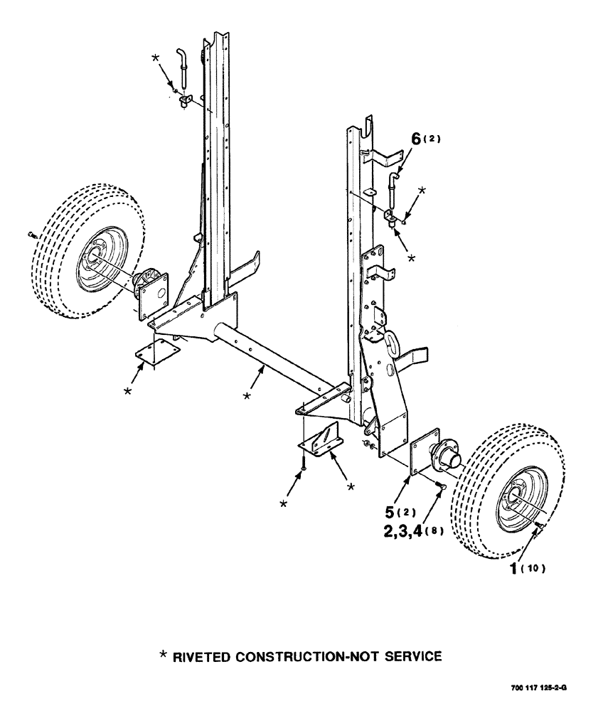 Схема запчастей Case IH 8420 - (07-06) - WHEEL SUPPORT MAINFRAME ASSEMBLY (12) - MAIN FRAME