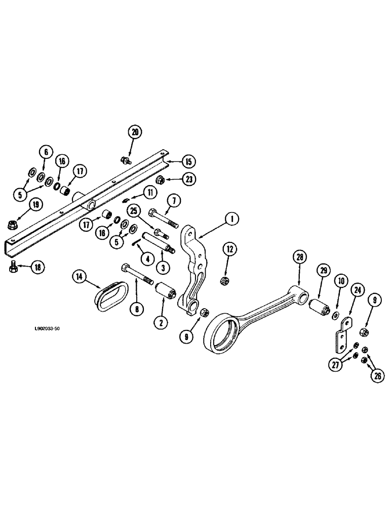 Схема запчастей Case IH 1670 - (9B-34) - SHAKER SHAFT AND AUGER DRIVE (14) - ROTOR, CONCANVES & SIEVE