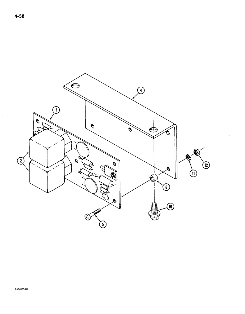 Схема запчастей Case IH 9150 - (4-58) - TIME BASE FLASHER ASSEMBLY (04) - ELECTRICAL SYSTEMS