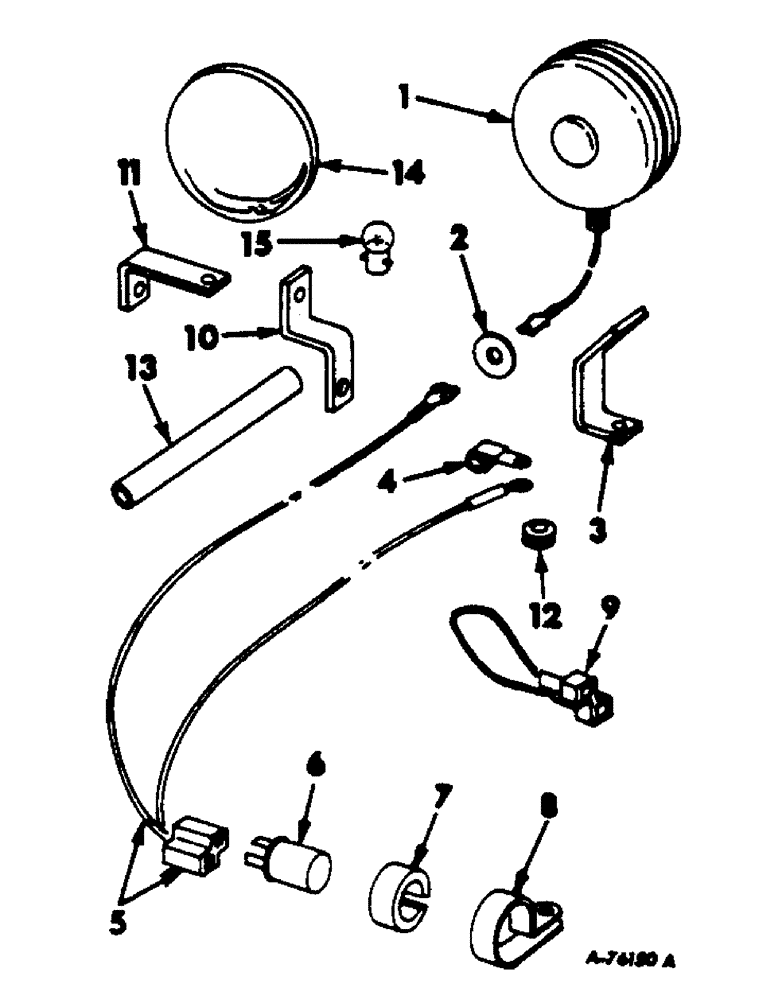 Схема запчастей Case IH 303 - (226) - FLASHER LIGHT, STANDARD, SERIAL NO. 11764, AND ABOVE ATTACHMENT NO. 11763 AND BELOW (55) - ELECTRICAL SYSTEMS