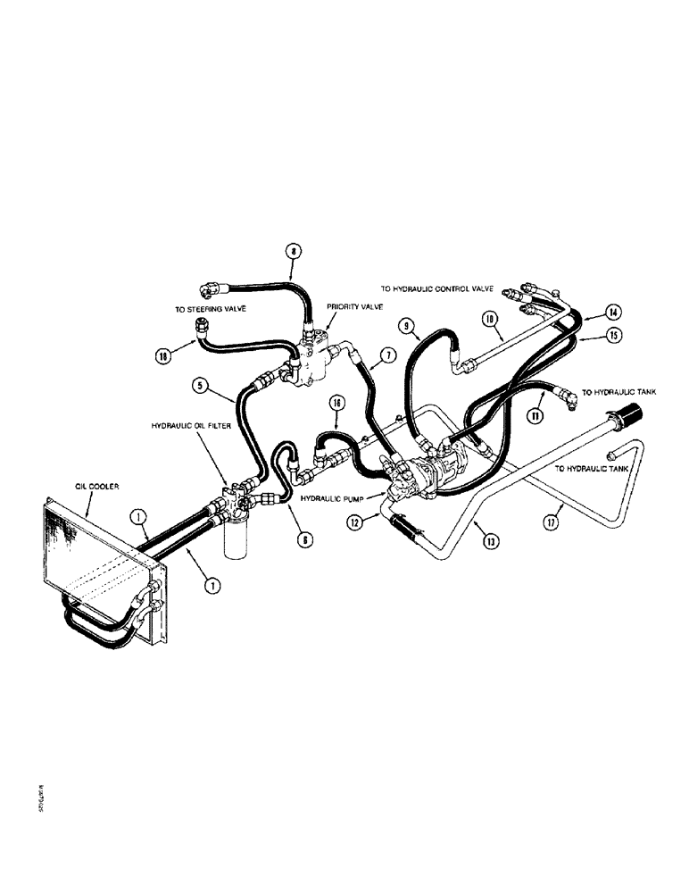 Схема запчастей Case IH 9370 QUADTRAC - (1-10) - PICTORIAL INDEX, LUBRICATION HYDRAULICS (00) - PICTORIAL INDEX