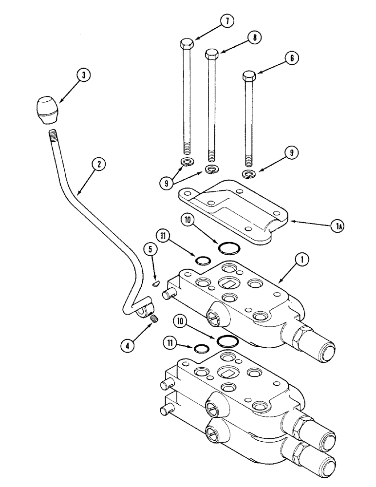 Схема запчастей Case IH 1394 - (8-348) - THIRD REMOTE VALVE ATTACHMENT, TRACTORS WITHOUT CAB (08) - HYDRAULICS