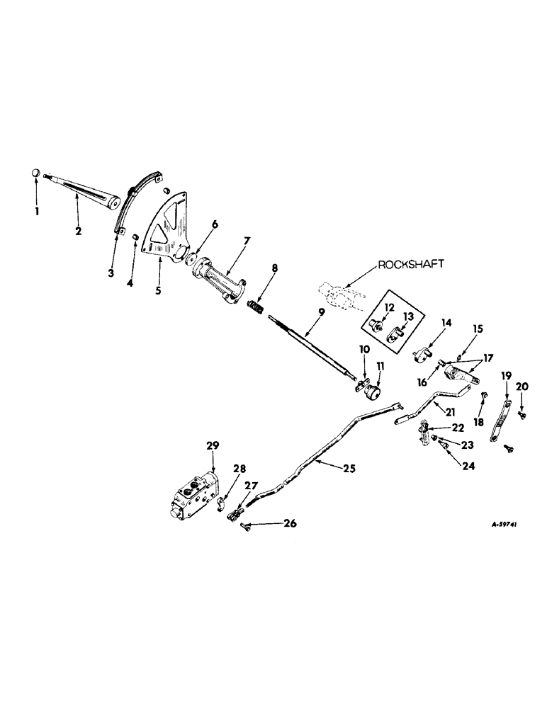 Схема запчастей Case IH 230 - (344) - ATTACHMENTS, TEL-A-DEPTH VALVE, LINKAGE AND CONNECTIONS, LINKAGE TYPE FOLLOW-UP SYSTEM Attachments