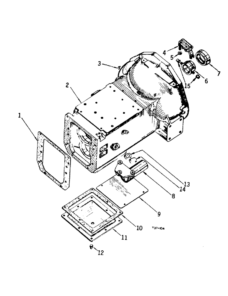 Схема запчастей Case IH 384 - (07-04) - DRIVE TRAIN, CLUTCH HOUSING, CONSTANT RUNNING PTO (04) - Drive Train