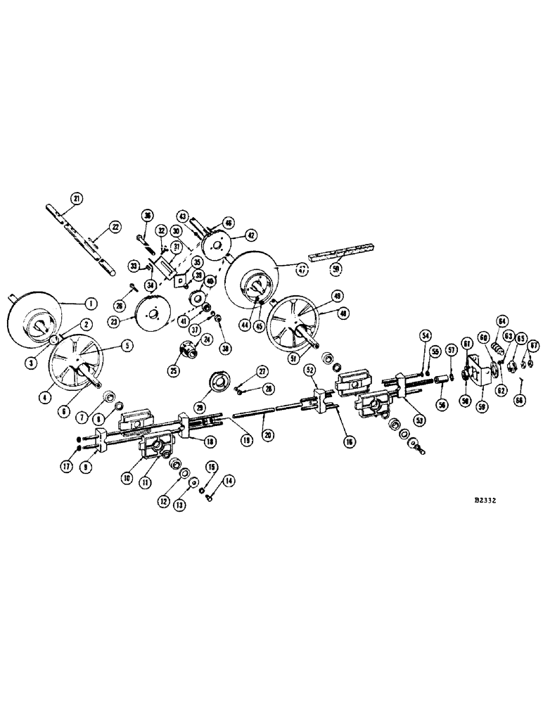 Схема запчастей Case IH 960 - (094) - VARIABLE SPEED CYLINDER DRIVE (66) - THRESHING