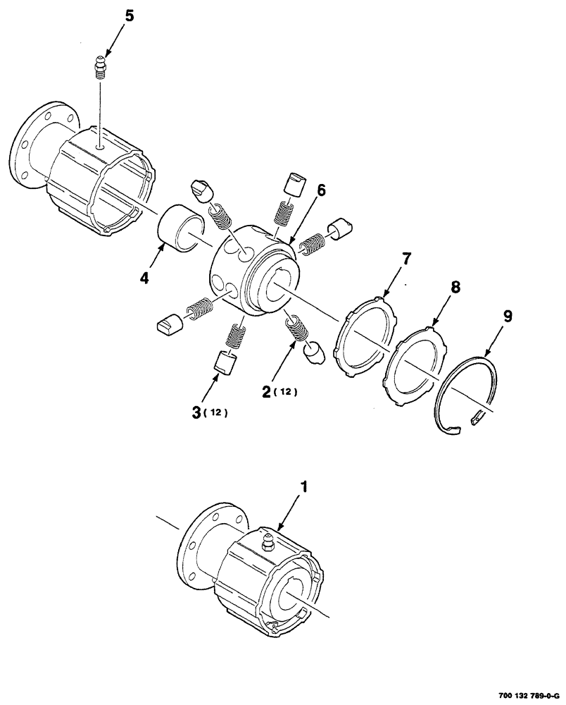 Схема запчастей Case IH RS561A - (2-014) - RATCHET CLUTCH ASSEMBLY,  700132789 COMPLETE Driveline