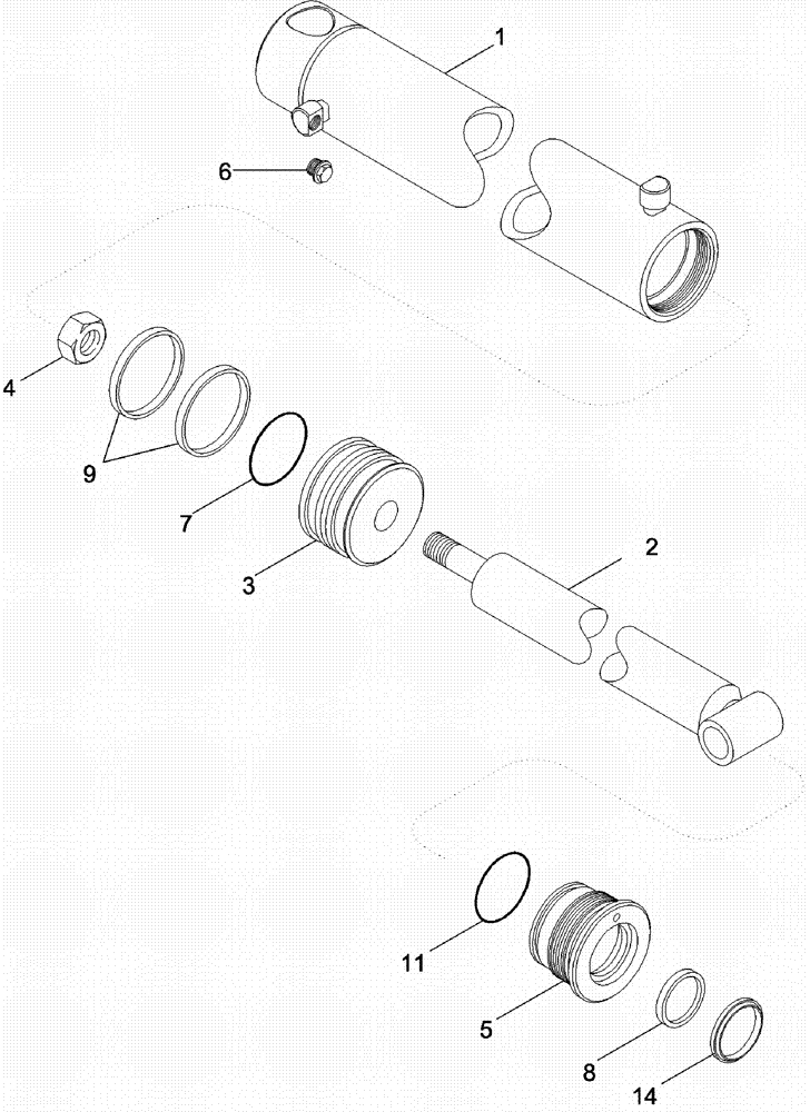 Схема запчастей Case IH 620 - (08-31) - DRUM SPREAD CYLINDER ASSEMBLY (07) - HYDRAULICS