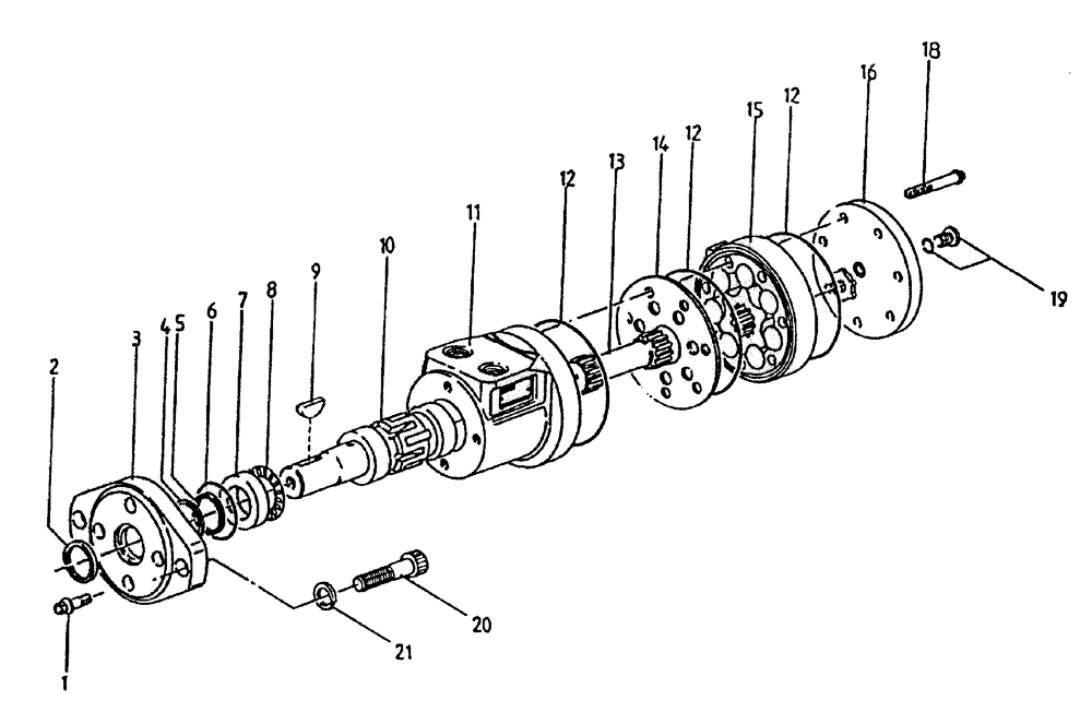 Схема запчастей Case IH 7700 - (B02[15A]) - HYDRAULIC MOTOR S CHAR-LYNN: 14 CU. IN. Hydraulic Components & Circuits