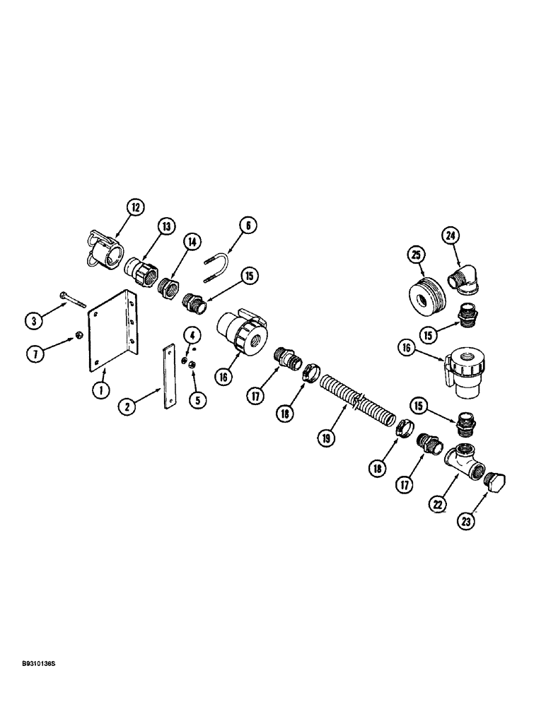 Схема запчастей Case IH 955 - (9F-026) - LIQUID FERTILIZER CENTRAL FILL SYSTEM, ALL RIGID PLANTERS (09) - CHASSIS/ATTACHMENTS