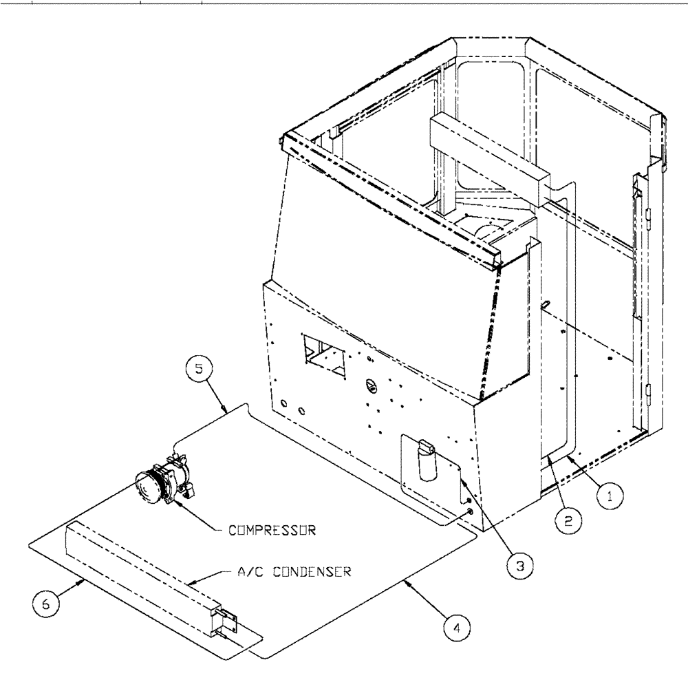 Схема запчастей Case IH FLX4375 - (01-013) - AIR CONDITIONING HOSE KIT (FLX 4330 CAT, FLX 4300 CAT) (10) - CAB
