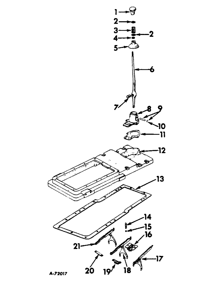 Схема запчастей Case IH 606 - (107) - REAR FRAME AND DRIVING MECHANISMS, GEAR SHIFT MECHANISM AND REAR FRAME SPACER Rear Frame & Driving Mechanisms