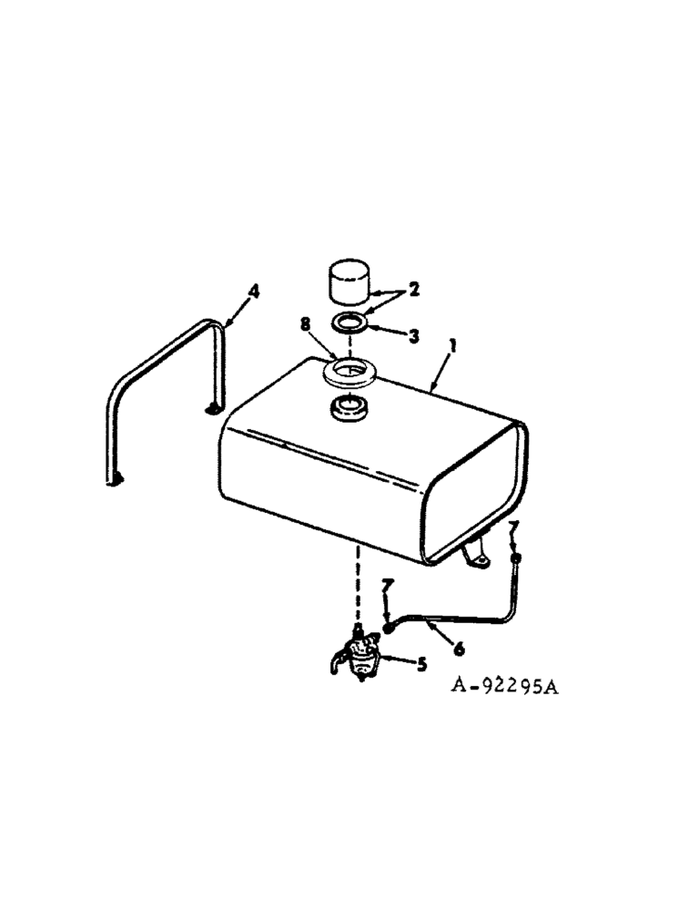 Схема запчастей Case IH 185 - (12-21[1]) - POWER, C-60 ENGINE, FUEL TANK, SUPPORTS AND PIPING Power