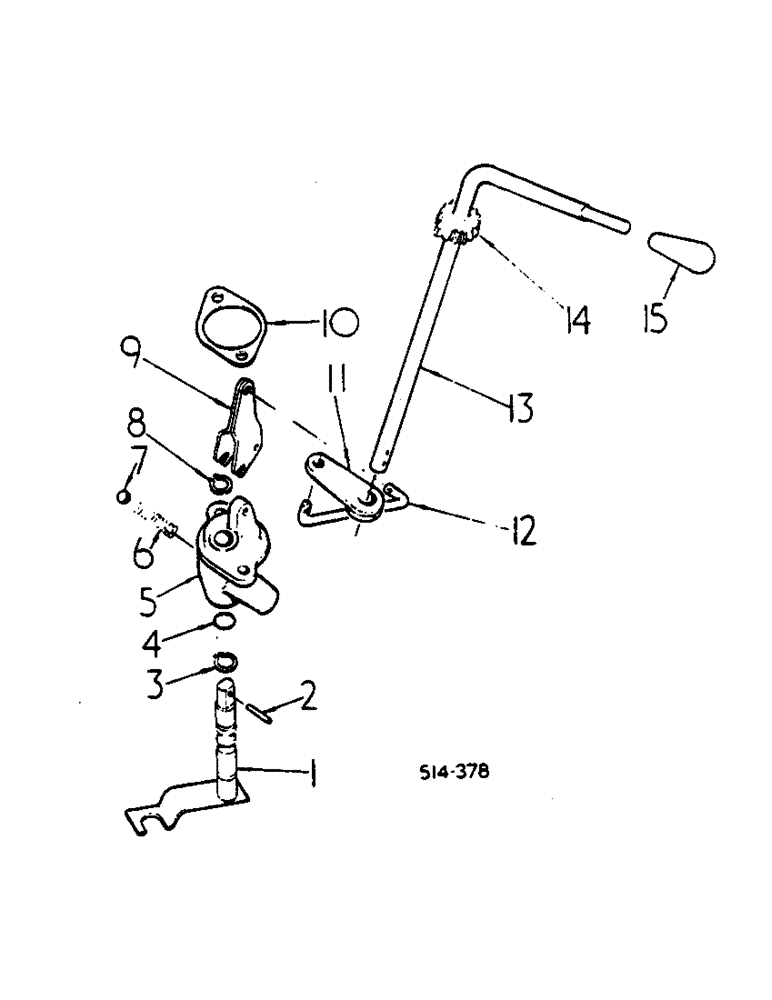Схема запчастей Case IH 684 - (07-66) - DRIVE TRAIN, TORQUE AMPLIFIER LEVER AND CONNECTIONS (04) - Drive Train