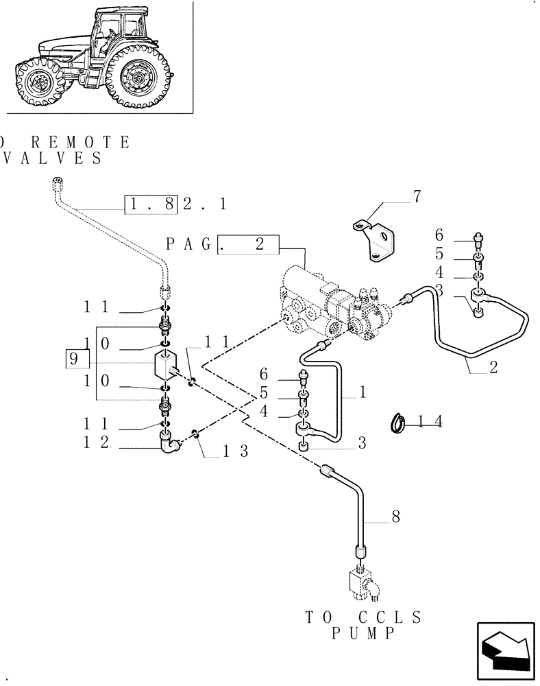 Схема запчастей Case IH MXM155 - (1.82.713/04[03]) - (VAR.418) TRAILER BRAKE VALVE FOR LOAD SENSING CLOSED CENTRE (CCLS) - ITALY - C5906 (07) - HYDRAULIC SYSTEM
