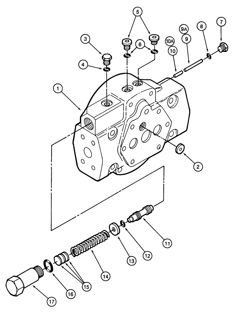 Схема запчастей Case IH CPX610 - (06-10) - TANDEM PUMP ASSEMBLY - HYDROSTATIC (INTERNAL PRESSURE OVERRIDE) (03) - POWER TRAIN