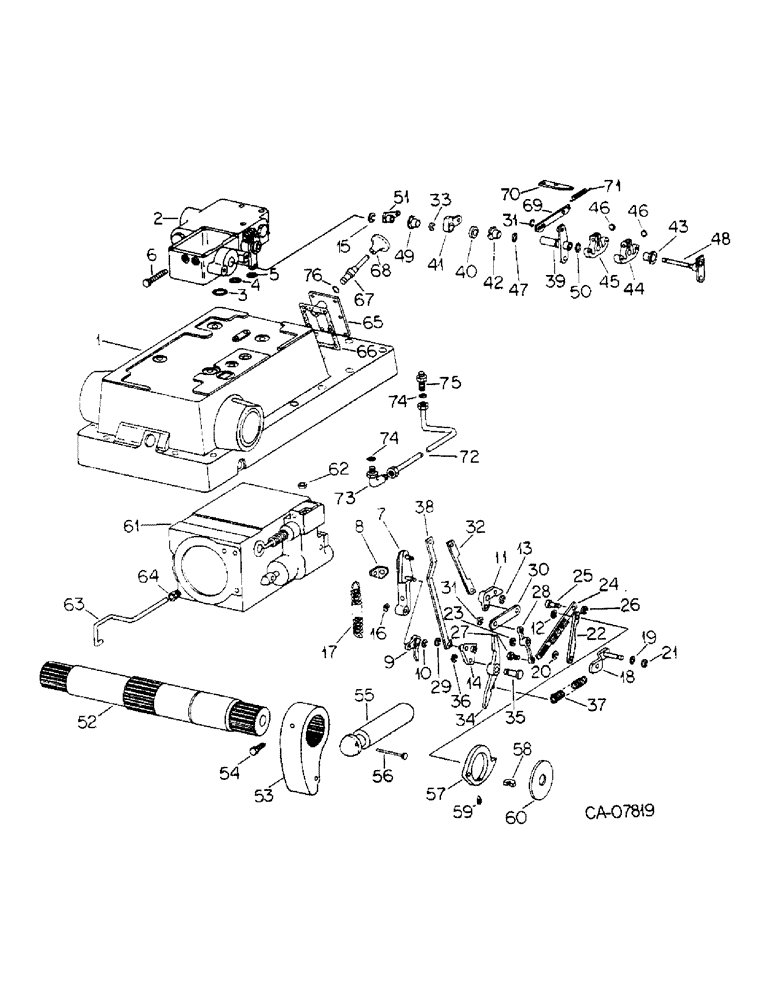 Схема запчастей Case IH 6788 - (10-22) - HYDRAULICS, HYDRAULIC DRAFT CONTROL (07) - HYDRAULICS