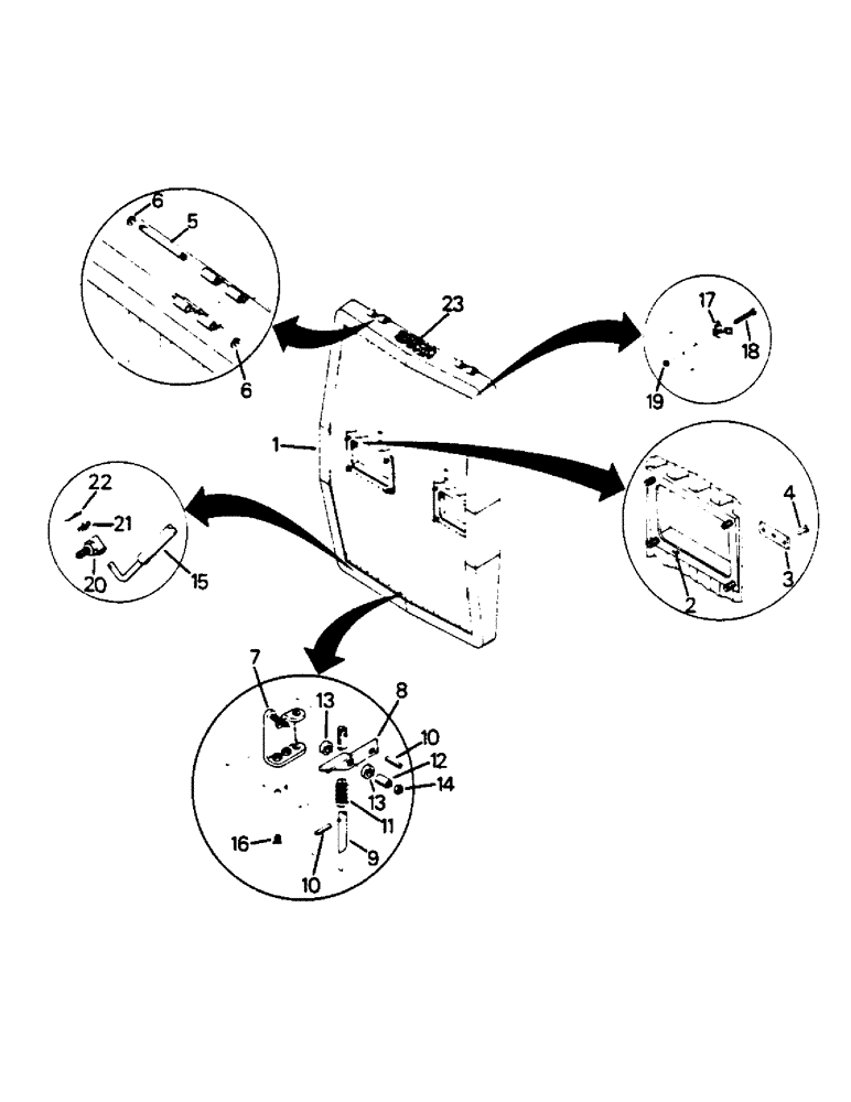 Схема запчастей Case IH 9130 - (06-3) - GRILLE AND MOUNTING (12) - FRAME