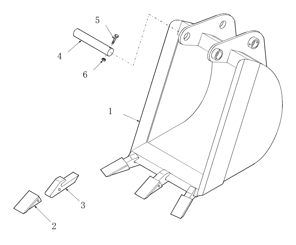 Схема запчастей Case IH 716392006 - (62) - HEAVY DUTY, GRAVE & MUCK BUCKETS 