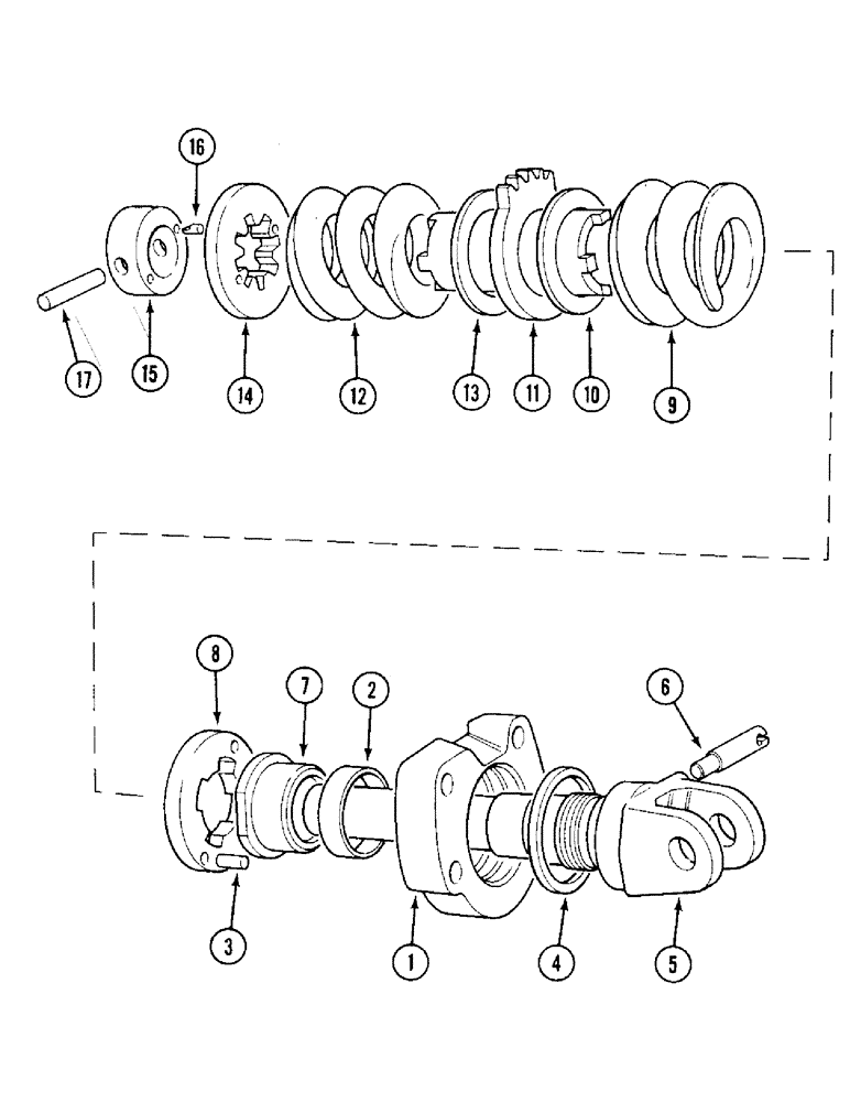 Схема запчастей Case IH 1394 - (9-384) - SELECTIVE SENSING - SHAFT ASSEMBLY (09) - CHASSIS/ATTACHMENTS