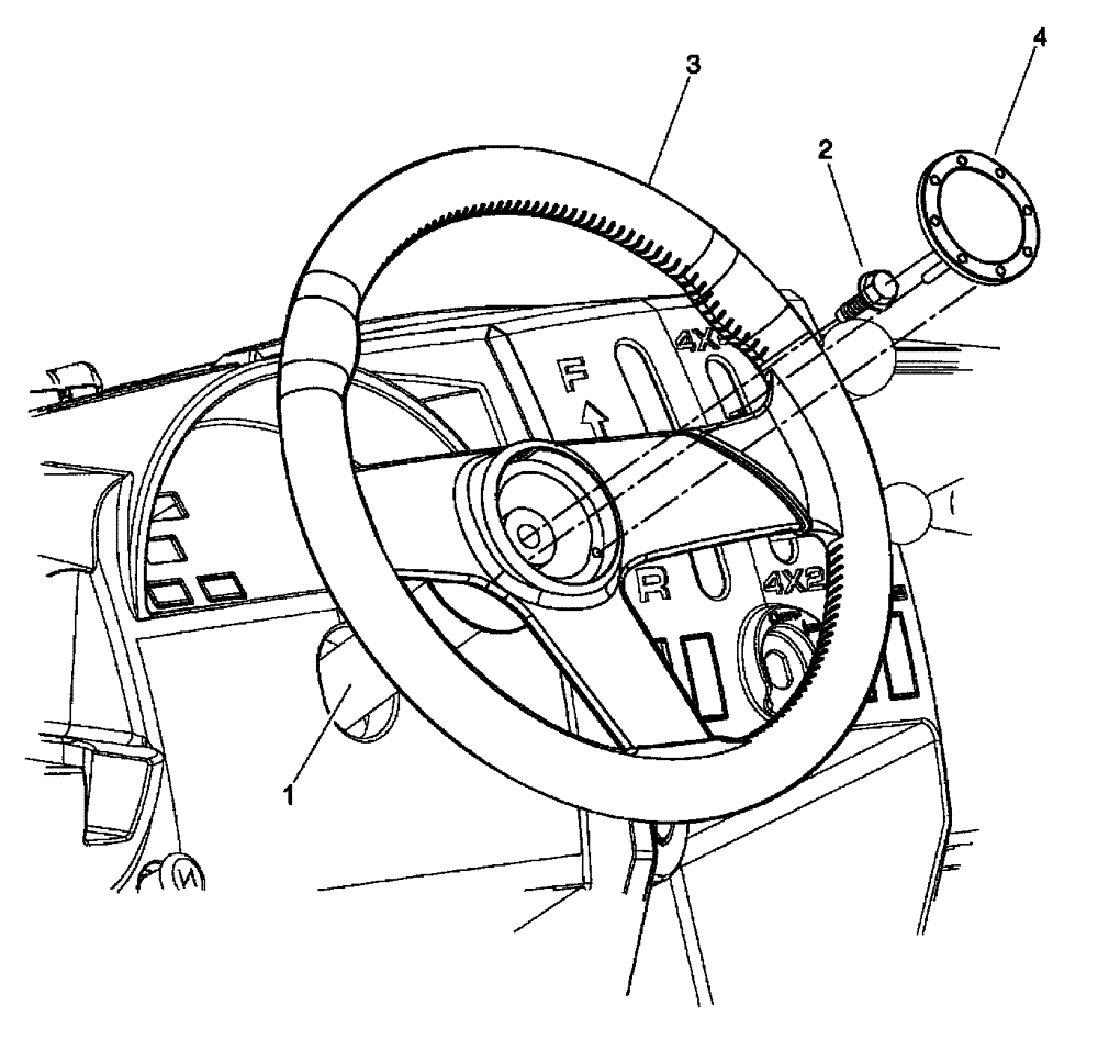 Схема запчастей Case IH SCOUT - (41.204.02) - STEERING WHEEL (41) - STEERING